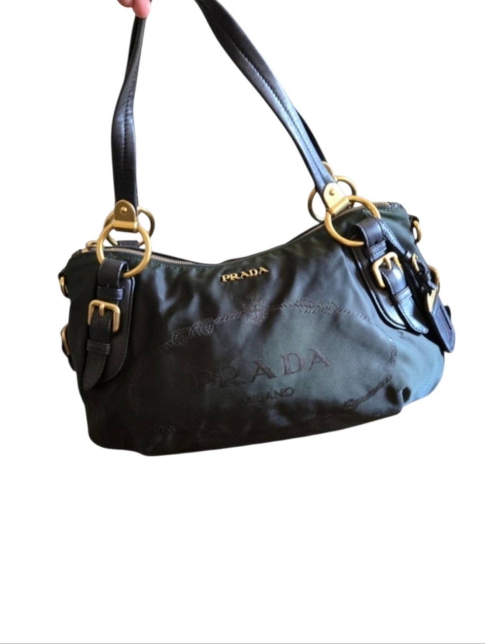 ❗️sold❗️Prada Black Soft Leather Shoulder Bag - Picture 2 of 16